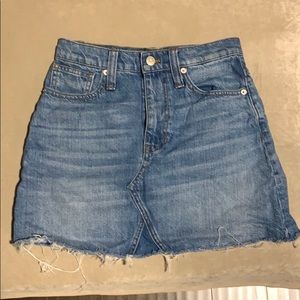 Madewell denim skirt